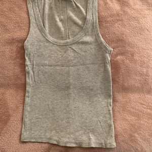 Zara Women’s Ribbed Gray Tank Top Size Small